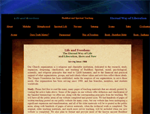 Tablet Screenshot of churchoflife.com